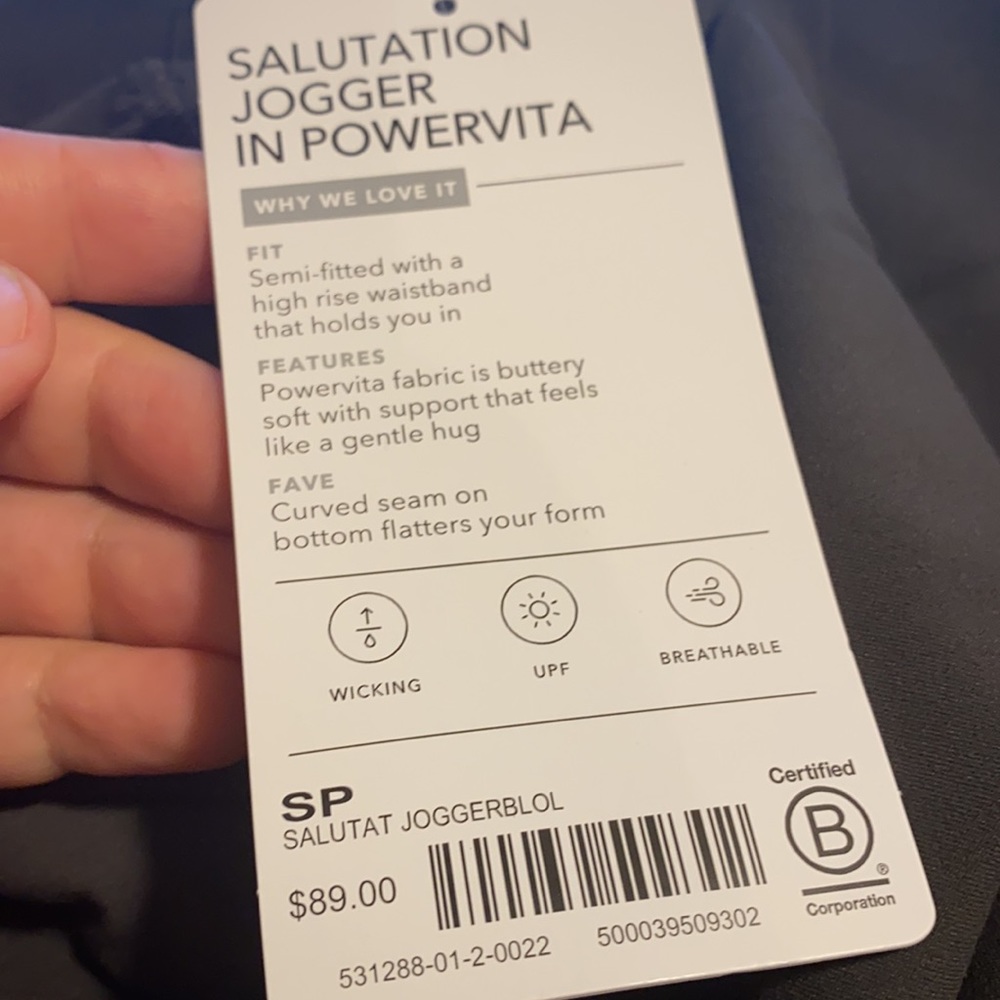 Athleta Salutation Jogger // Black Olive - Picture 4 of 7